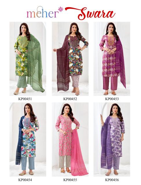 Meher swara 3pcs wholesale ladies kurti online